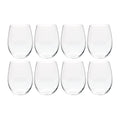 O Wine Tumbler Cabernet/Merlot Glasses - Set of 8 W51543