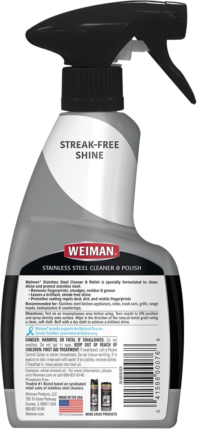Stainless Steel Cleaner and Polish 22 Ounce 6 Pack B8033