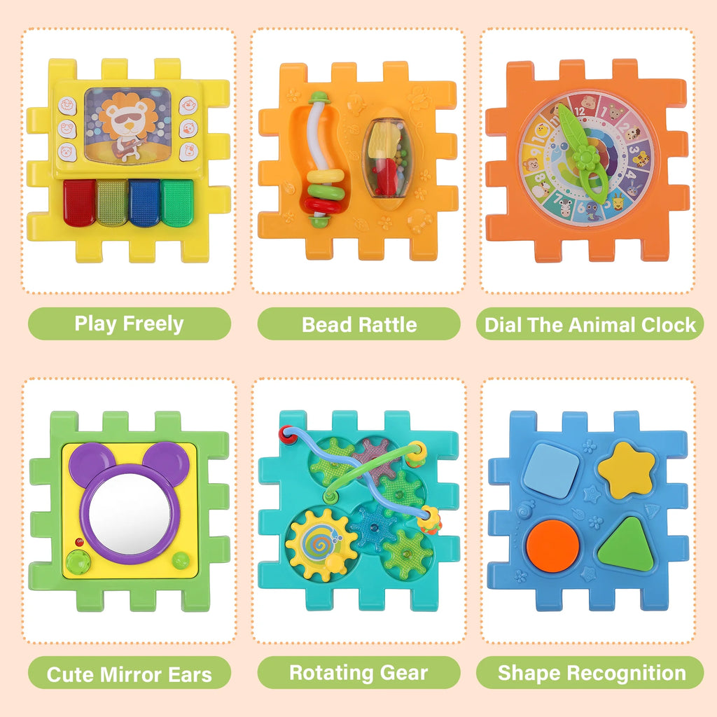 Baby Activity Cube Learning Toys Montessori Toddler Toys O208