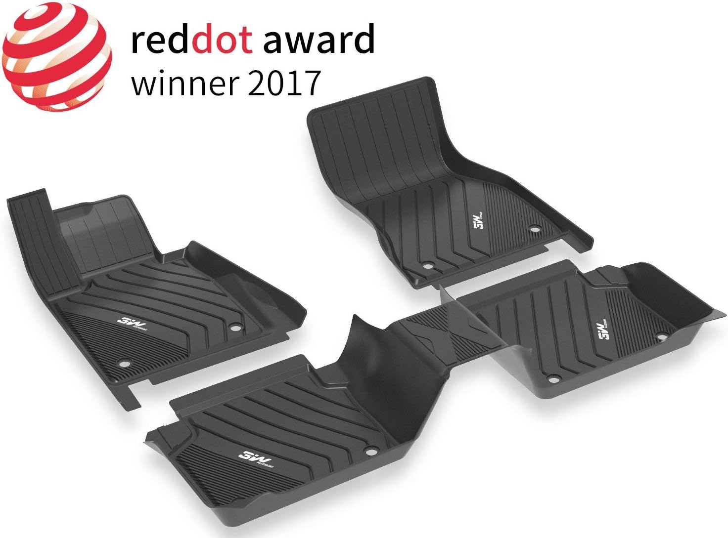 Black TPE All Weather Car Mats Full Set X928