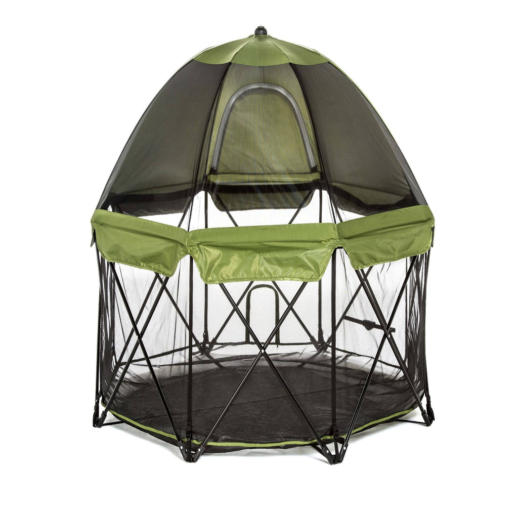 Green Eight Panel Pet Pen with Canopy X55702