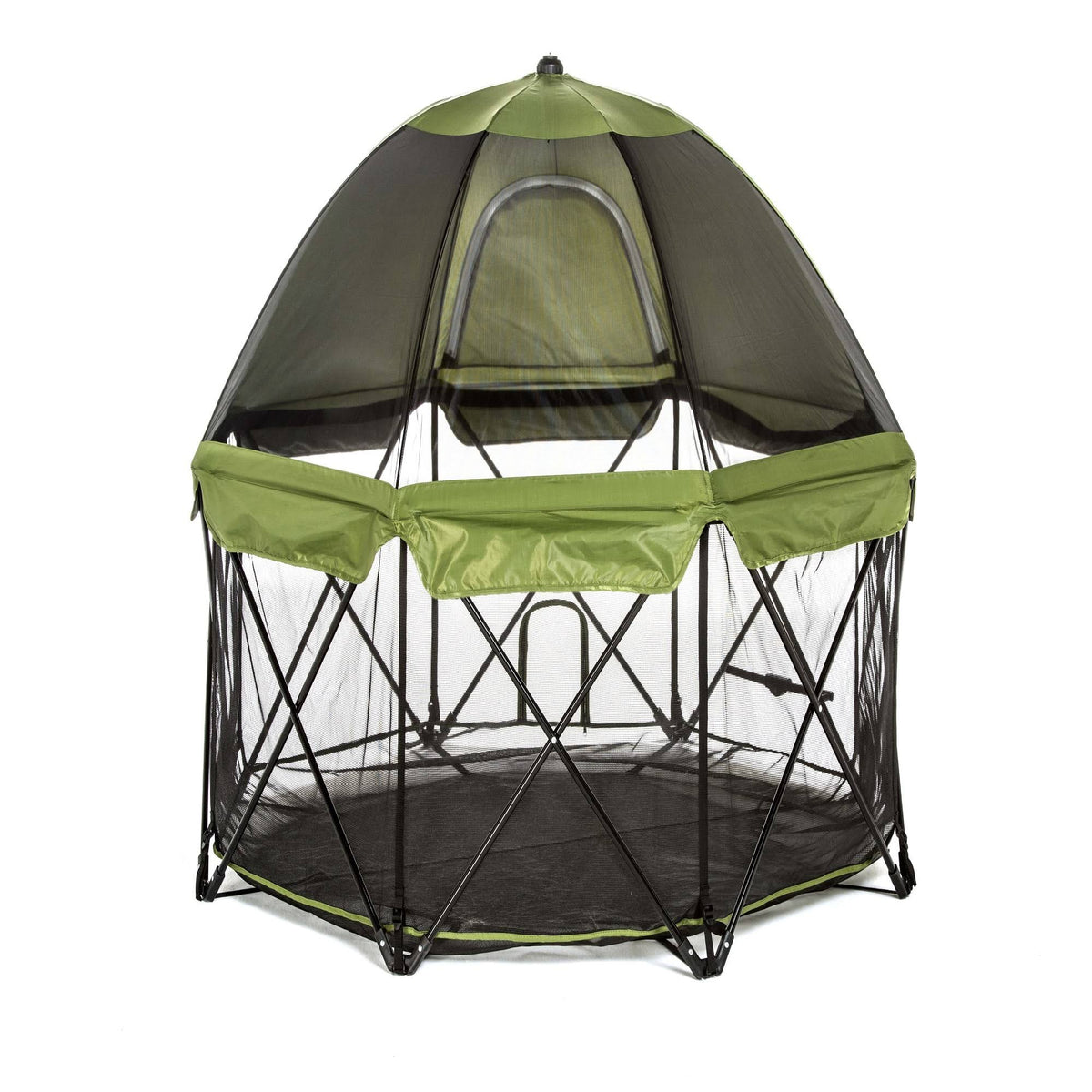 Green Eight Panel Pet Pen with Canopy X55702