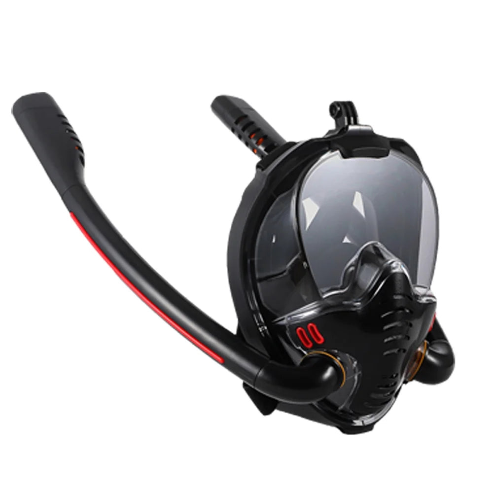 Snorkeling Diving Goggles with Double Tube Silicone I29934