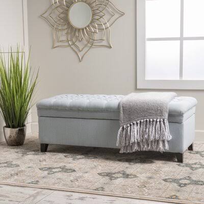 Tufted Rectangle Storage Ottoman S6762