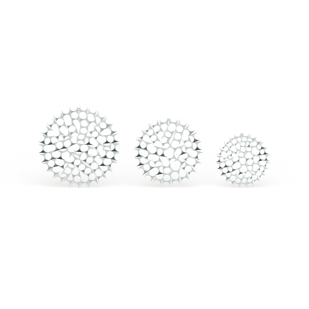 Metal Wall Decor (Set of 3) Silver Y40536