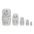 Unpainted Blank Matryoshka Dolls Nesting Dolls M1770