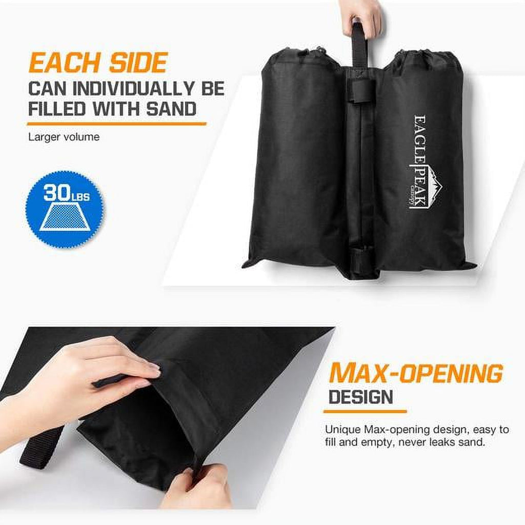 Black Sand-Fill Weight Bag Set 4pcs Per Pack Q3435
