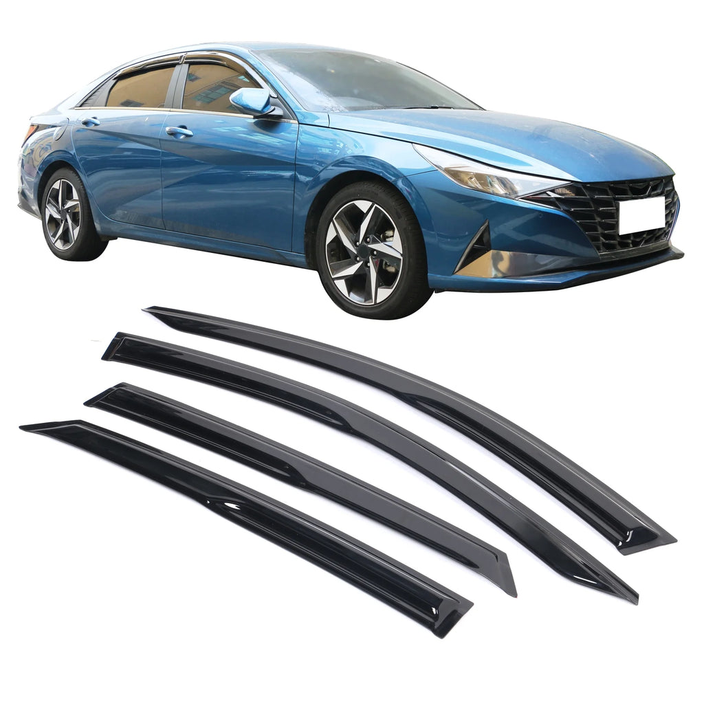 4PCS Acrylic Window Visors Tape-On Q84013