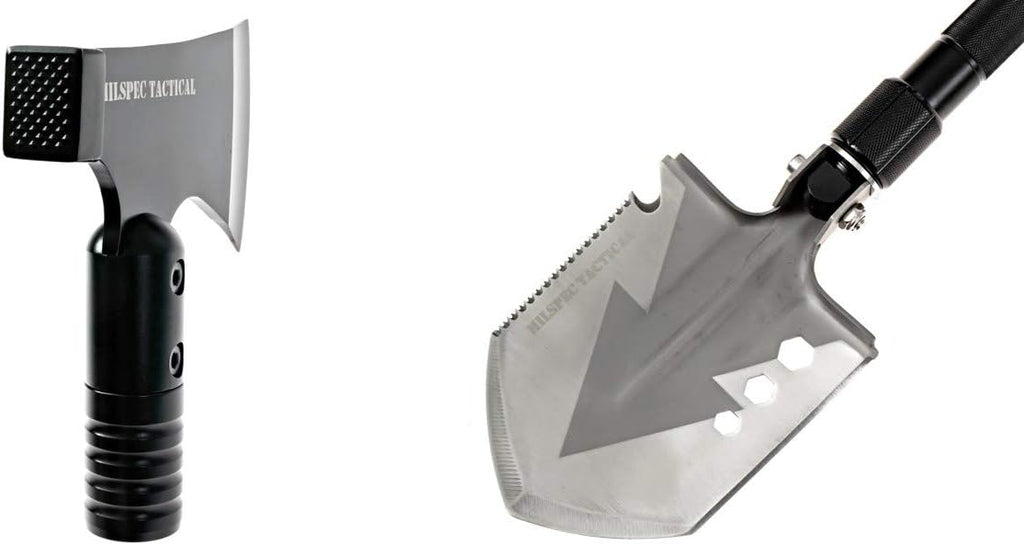 Survival Folding Shovel with Camping Axe Multi-Tool O791671