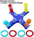 Inflatable Floating Ring Toss Pool Game with 4 Pcs Rings X19825