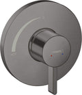 Matte Black 6-inch Wide Shower Valve Trim L754
