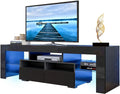 White High Gloss LED TV Stand with Storage Drawer Q2511