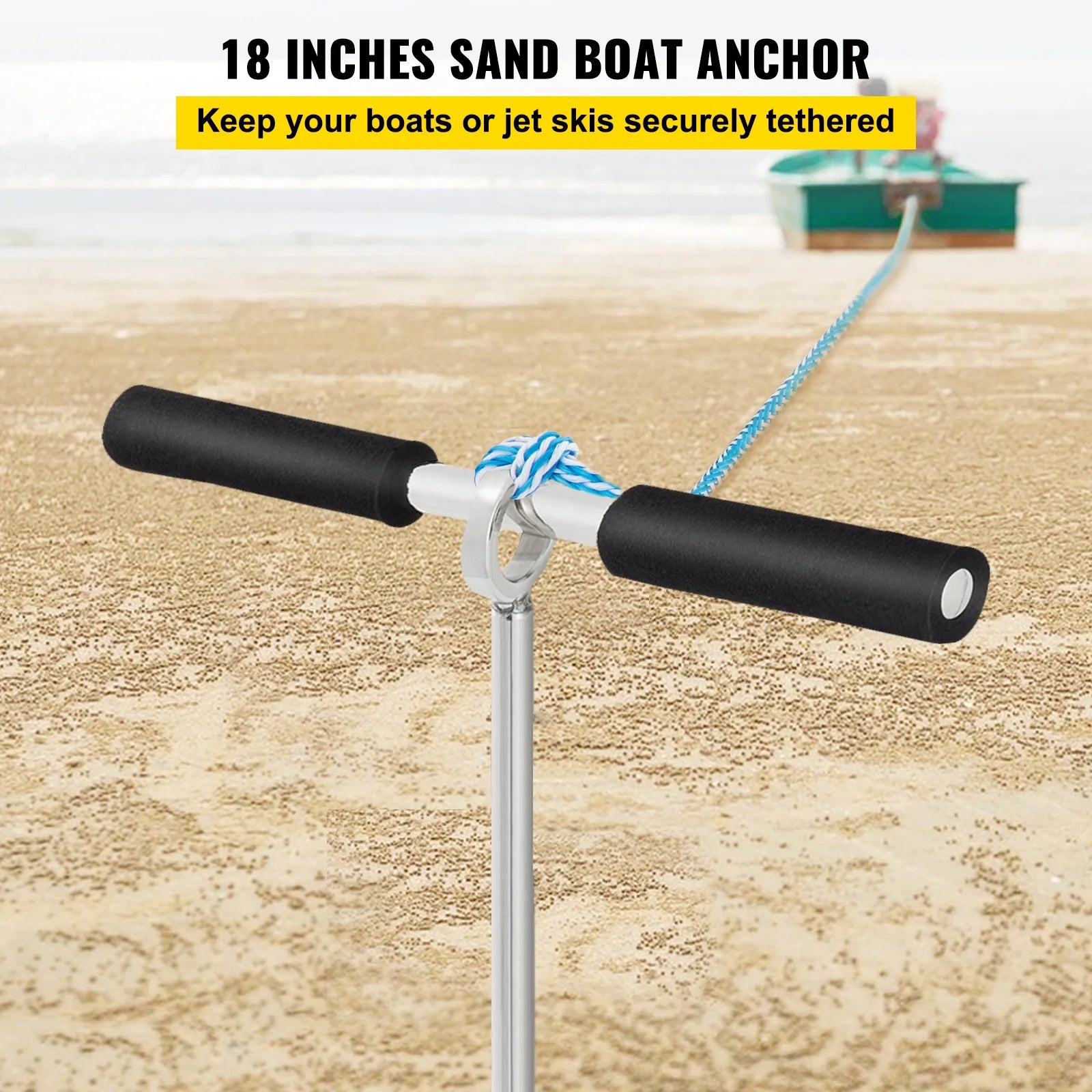 18" 316 Stainless Steel Screw Anchor with Carry Bag J514860