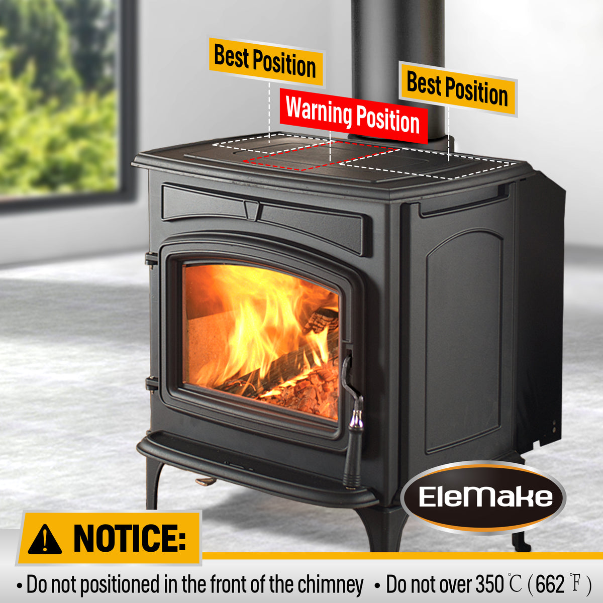 6-Blade Heat Powered Fireplace Fan R588024