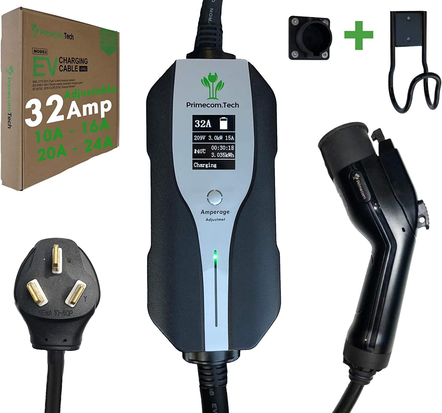 Level 2 Electric Vehicle Charger with 30Ft Cable R691744