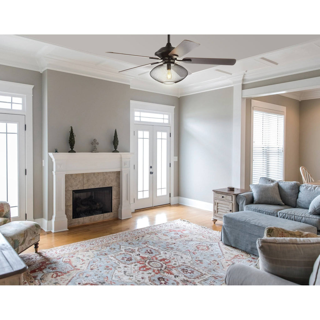 52 inch 1-Light LED Ceiling Fan with Remote, Oil Rubbed Bronze R70593