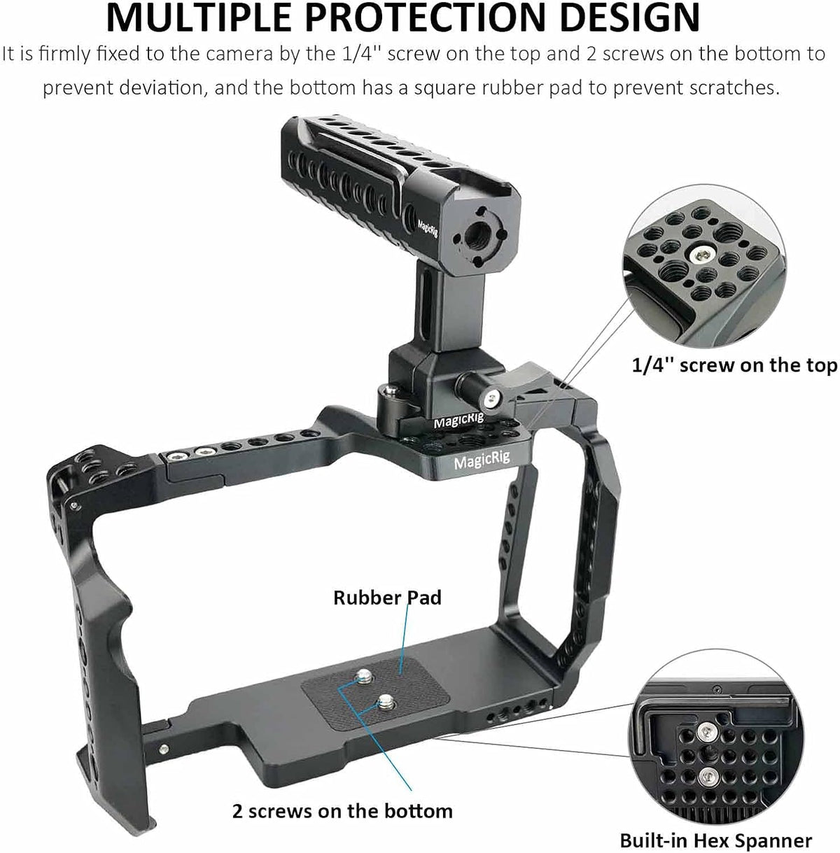 Camera Cage Rig with NATO Handle and NATO Rail V14185