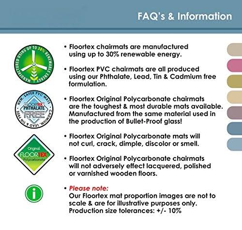 Clear Polycarbonate Anti-Slip Mat, 60 x 48 Inches S9828