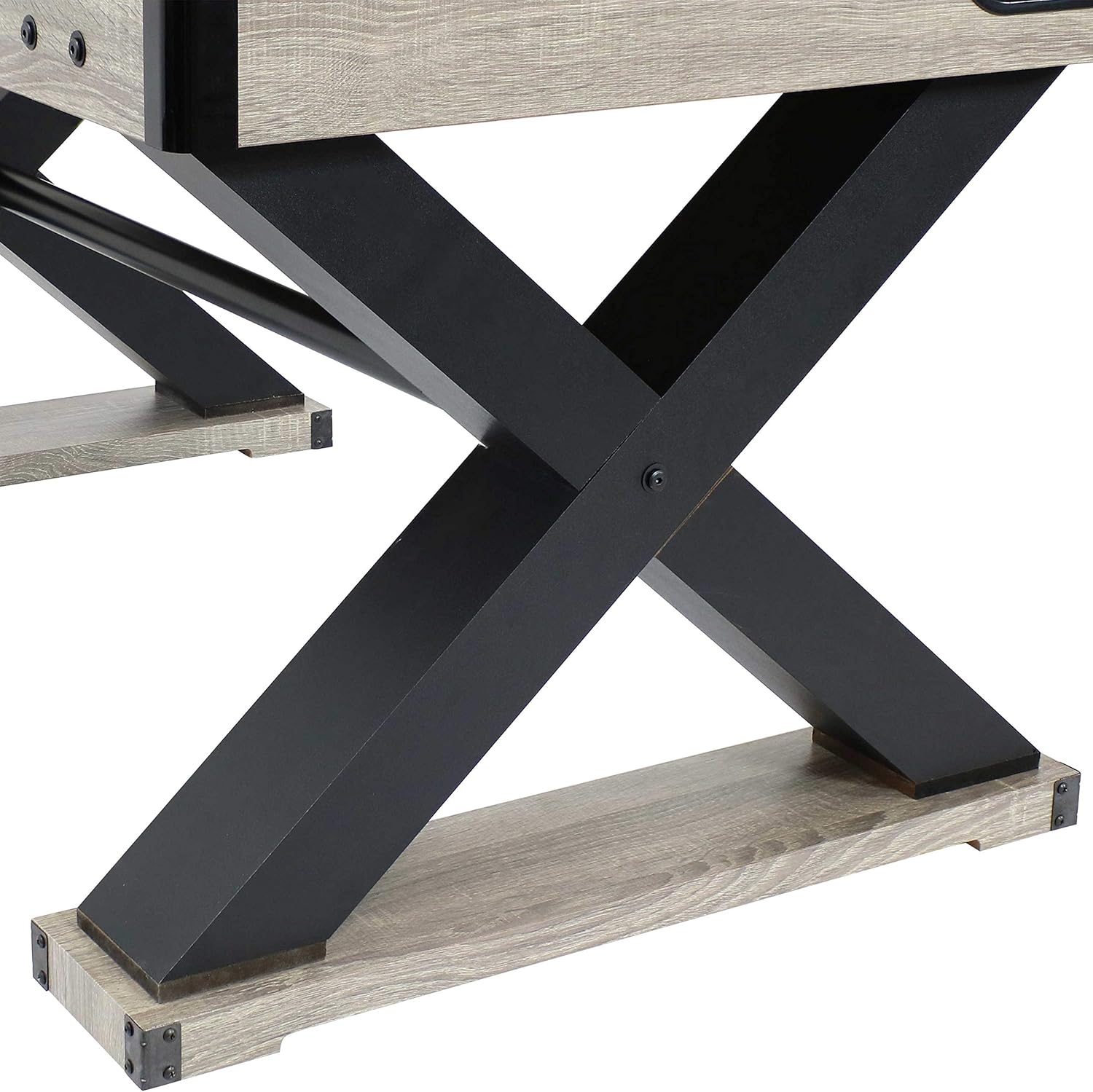 54.5-Inch Indoor Foosball Table with Gray Distressed Wood Look N846