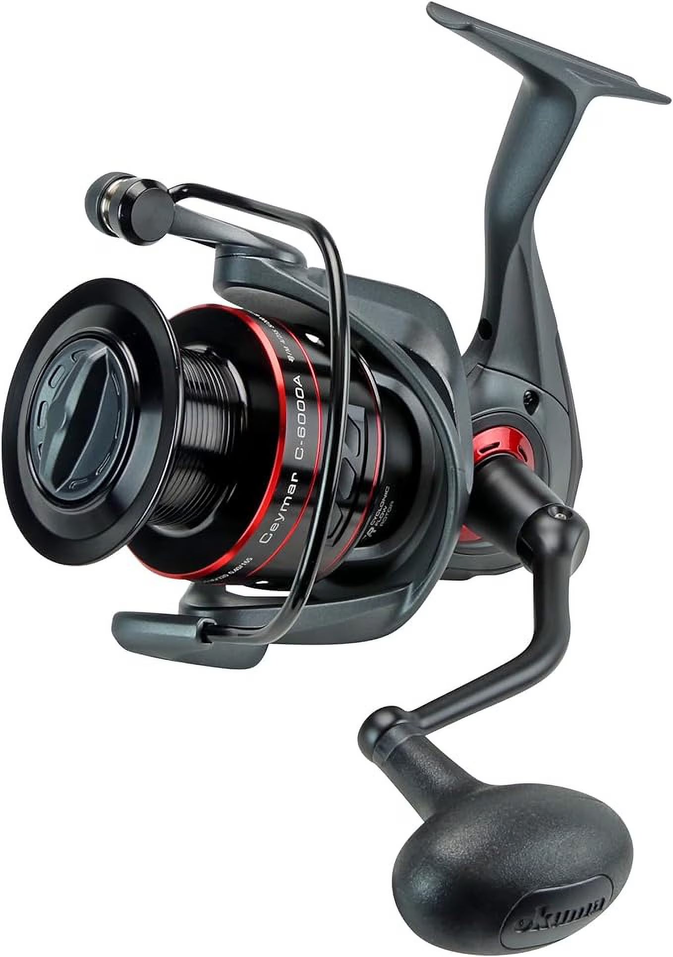 Okuma Ceymar Flite Drive Lightweight 8BB Spinning Reel, Gun Metal O5594