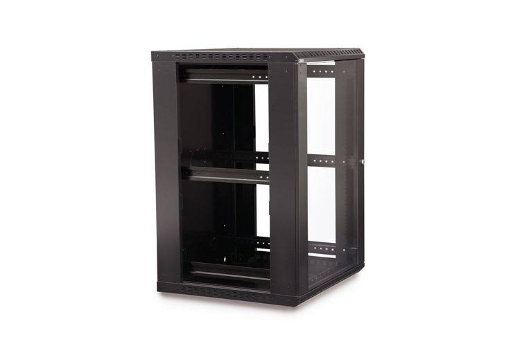 18U Wall Mount Cabinet with Glass Door O915