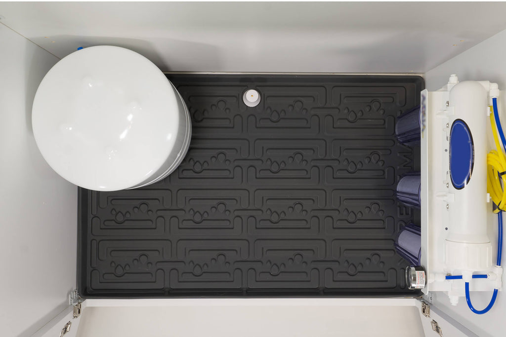 Grey Under Sink Kitchen Cabinet Mat, 22 x 22 inch J2598