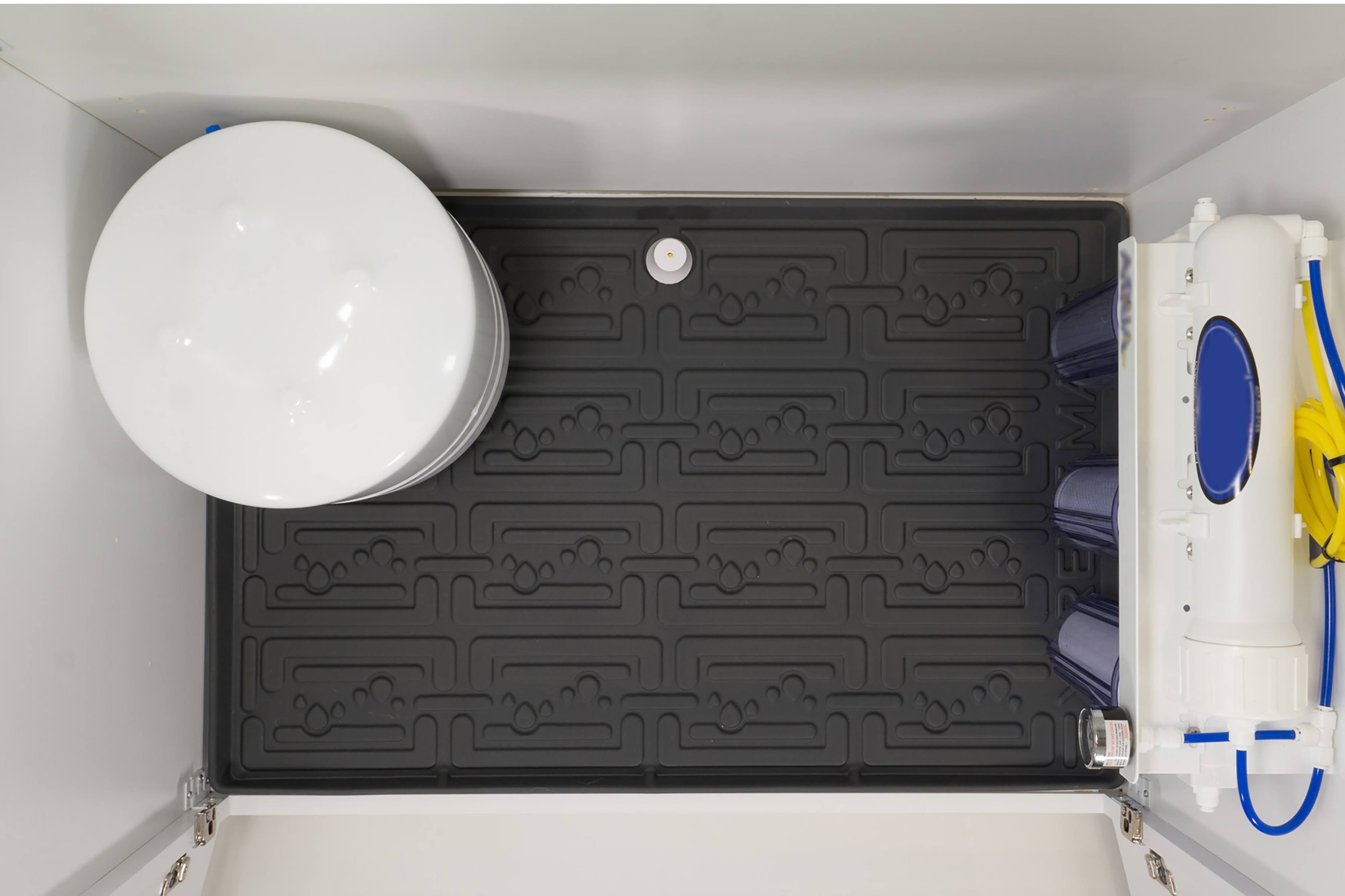 Grey Under Sink Kitchen Cabinet Mat, 22 x 22 inch J2598