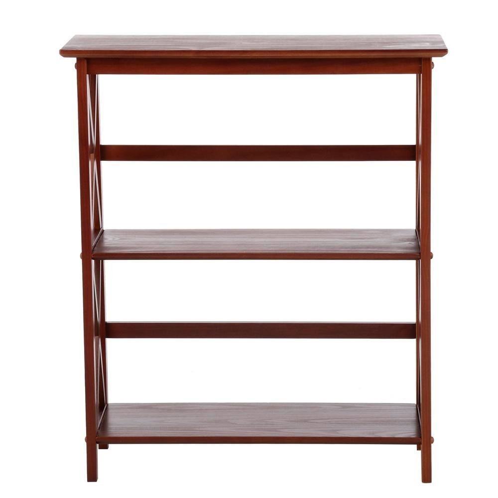 Brown Open Bookcase W252