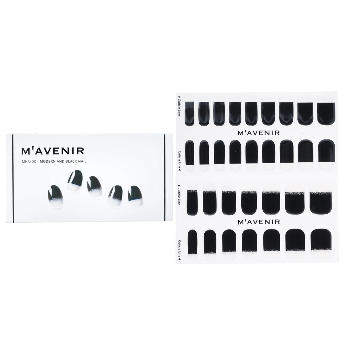 Deep Water Wave Nail Sticker 32pcs M8598