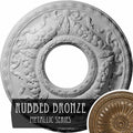 22 1/8x22OD x 7 1/4x22ID x 1 3/4x22P Hand-Painted Rubbed Bronze Ceiling Medallion T515