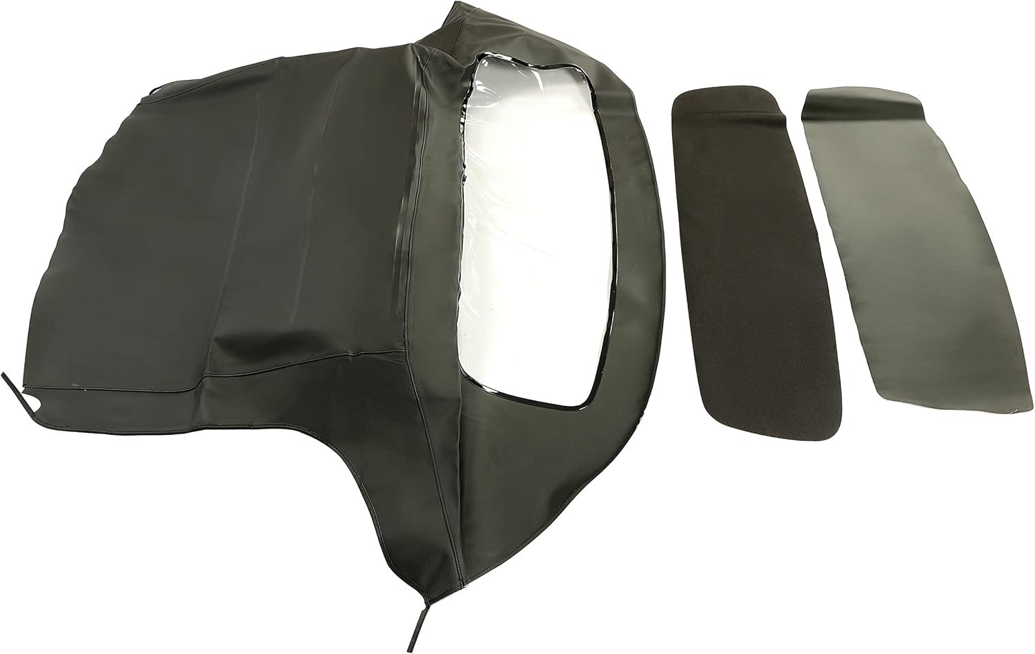 Cabrio Convertible Soft Top Roof with Plastic Window Black Q865