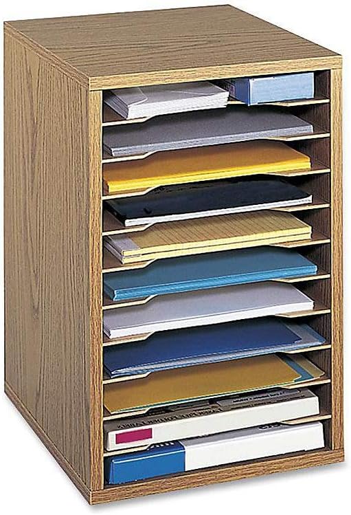 Gray 11 Compartment Vertical Desktop Sorter V809