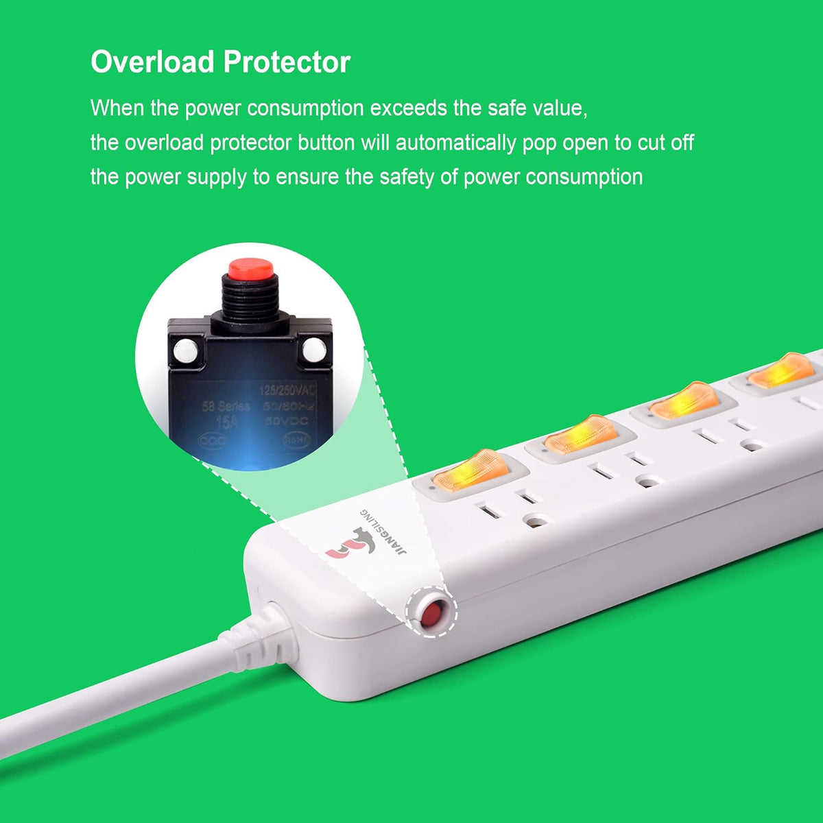 12 Pack Surge Protector Power Strip with Individual Switch T706178