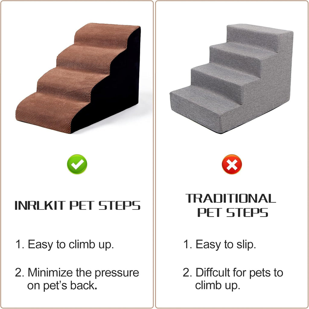 Foam Dog Stairs 4 Tiers Pet Ramp H76439