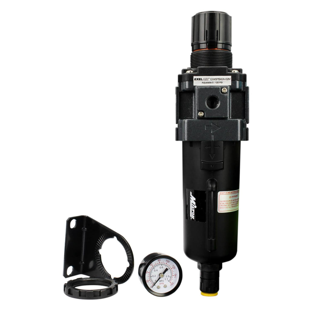 1/4in NPT Metal FRL Air Filter Regulator I800521