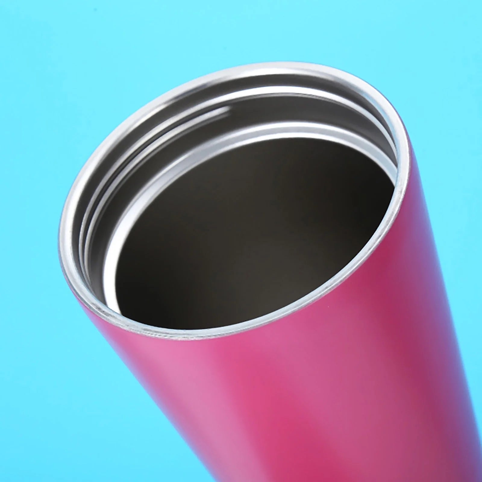 500Ml Double Layer Stainless Steel Water Bottle With Straw Z520011