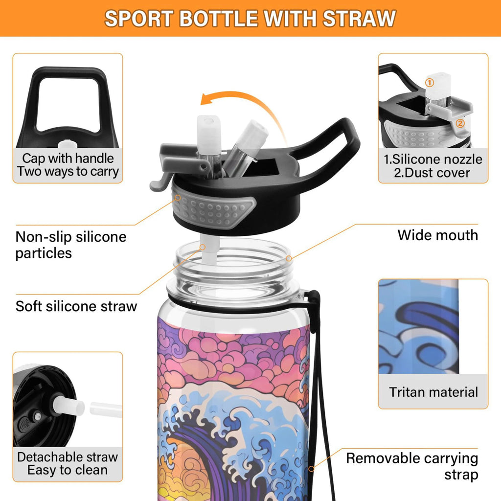 Purple 32oz Tritan Leakproof Sports Bottle K55613