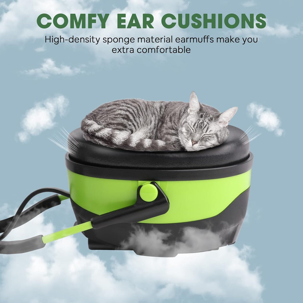 Green Bluetooth Noise Reduction Safety Ear Muffs with Mic Z742810