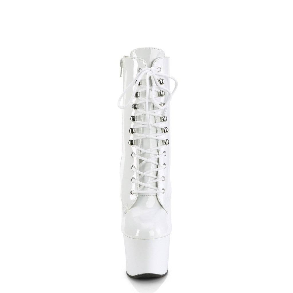 White Pat 7 Inch Heel Shoes C746