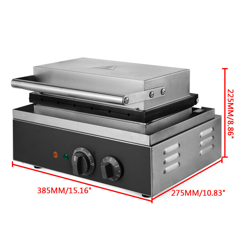 1500W 6 Slice Nonstick Electric Waffle Maker E970724