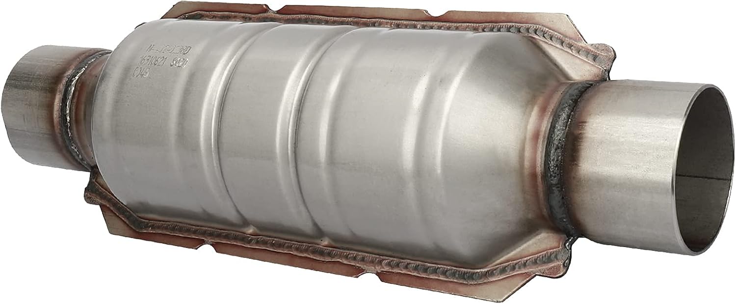2.5" Inlet/Outlet Catalytic Converter with O2 Port & Heat Shield, Pack of 2 Z58450