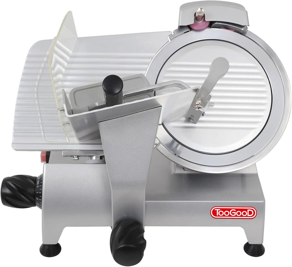 Electric Meat Slicer with 8.7 Italian Carbon Steel Blade, 0.5mm to 15mm Adjustable Slicing Thickness M4853
