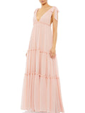 Chiffon Long Evening Dress V352