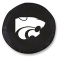 Black Vinyl Fitted Car Tire Cover E41568