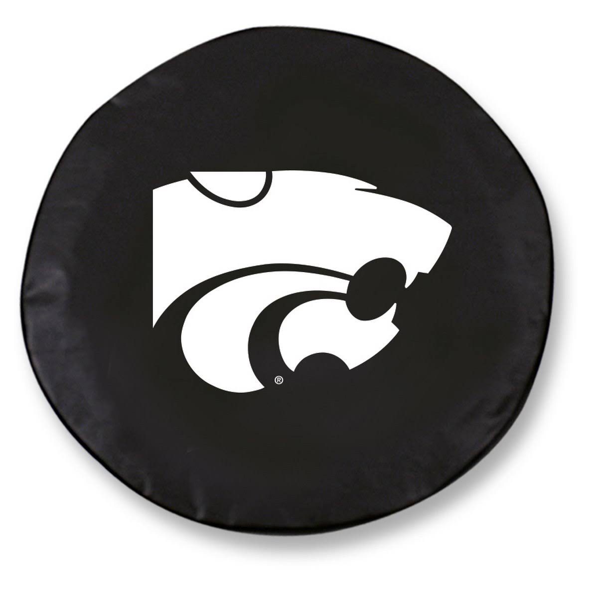 Black Vinyl Fitted Car Tire Cover E41568