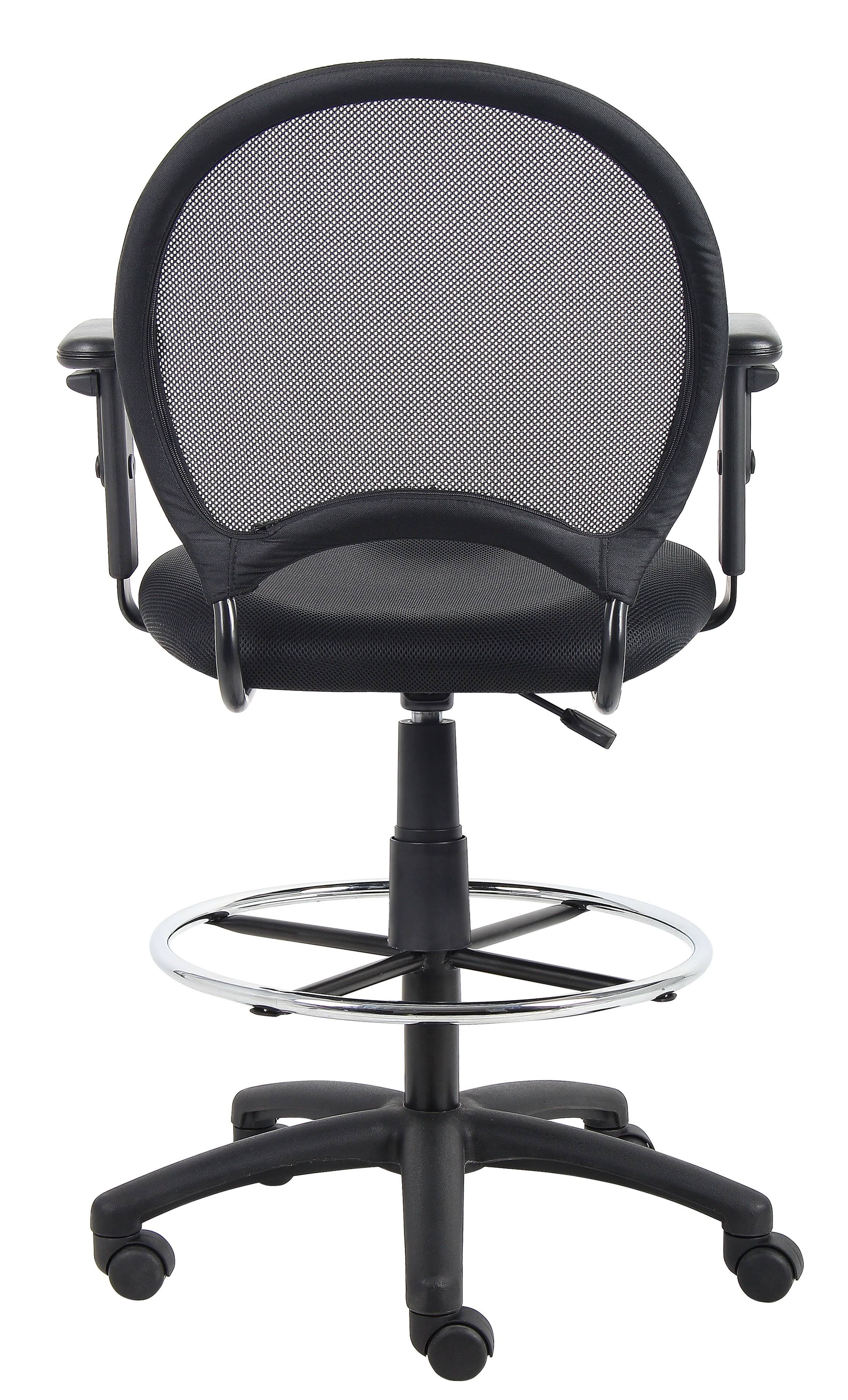 Mesh Drafting Stool with Adjustable Arms Q9349