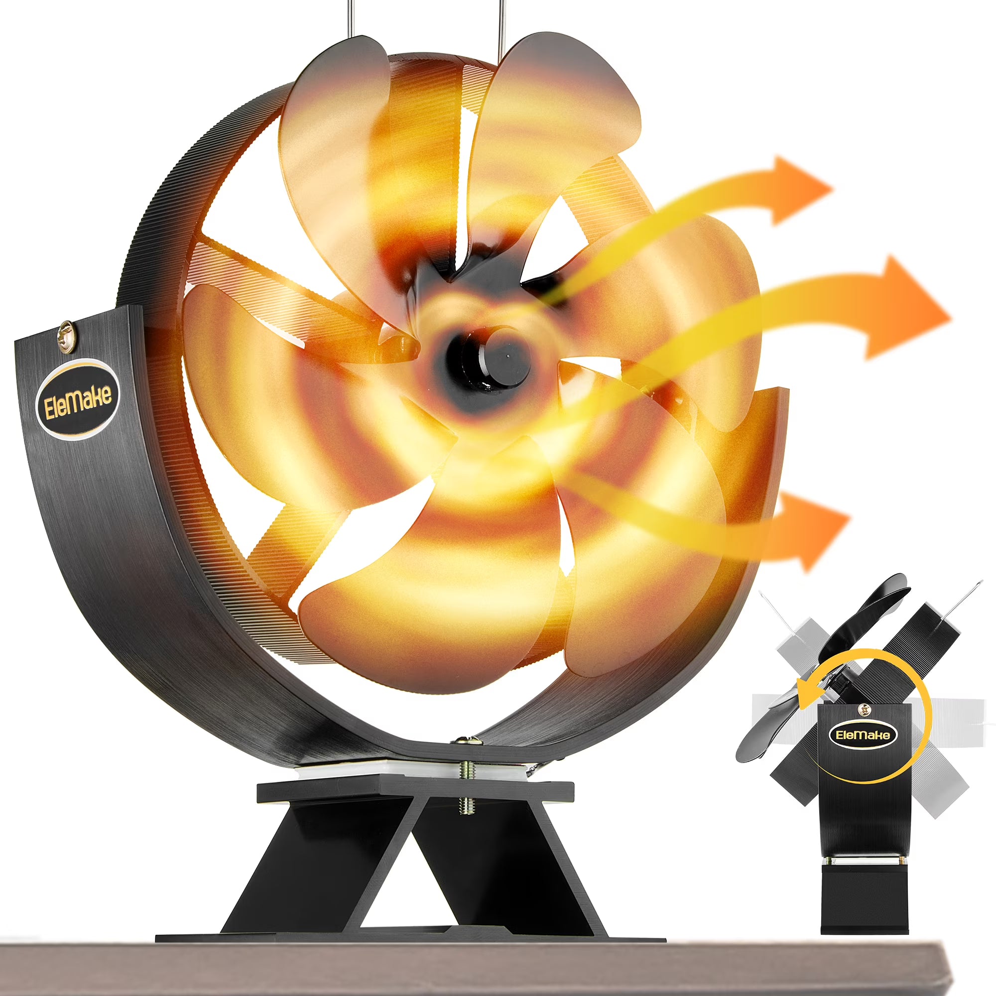 6-Blade Heat Powered Fireplace Fan R588024