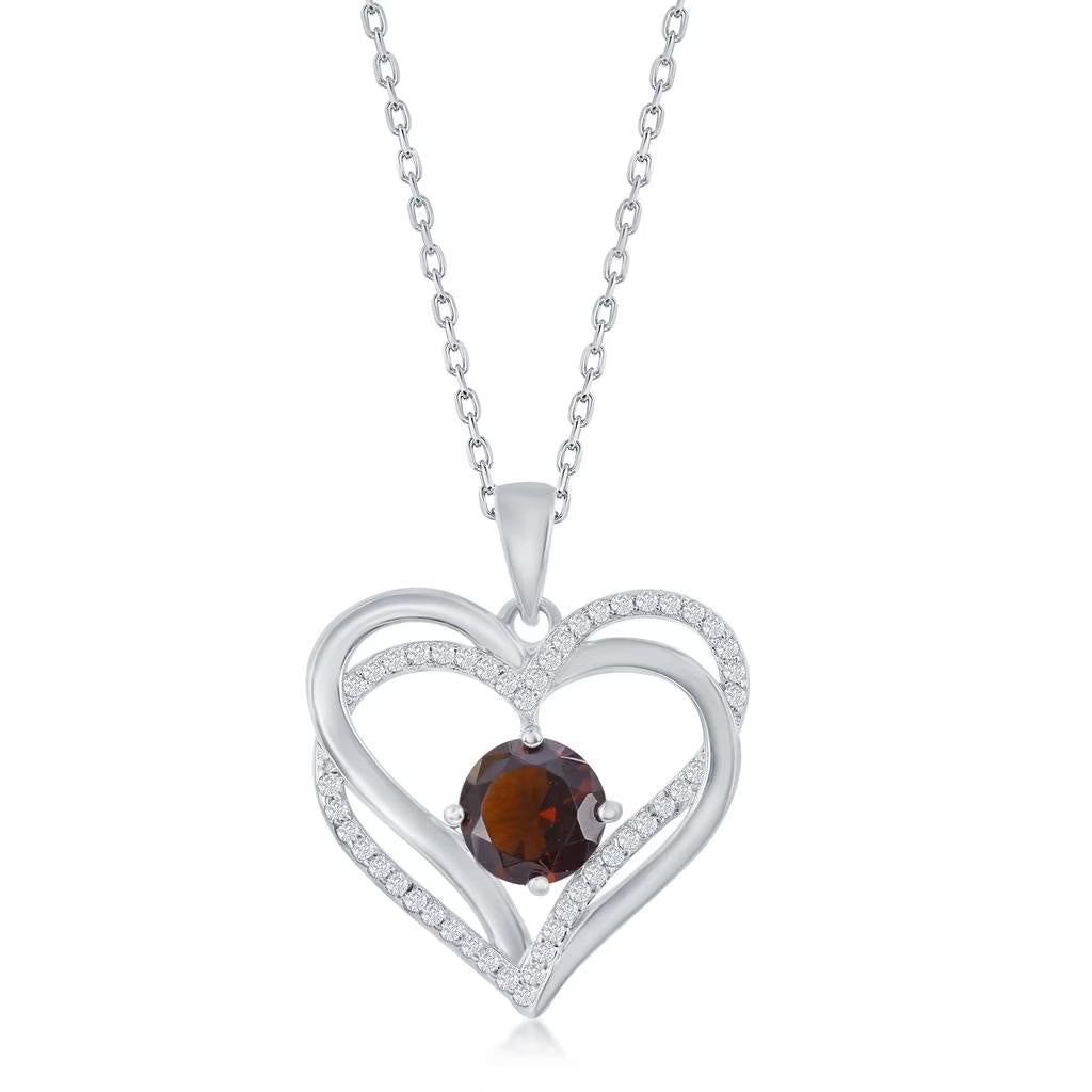 18” Simulated Diamond CZ Pendant Necklace O203584