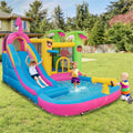 Inflatable Bounce Castle with Long Water Slide and Blower P138291
