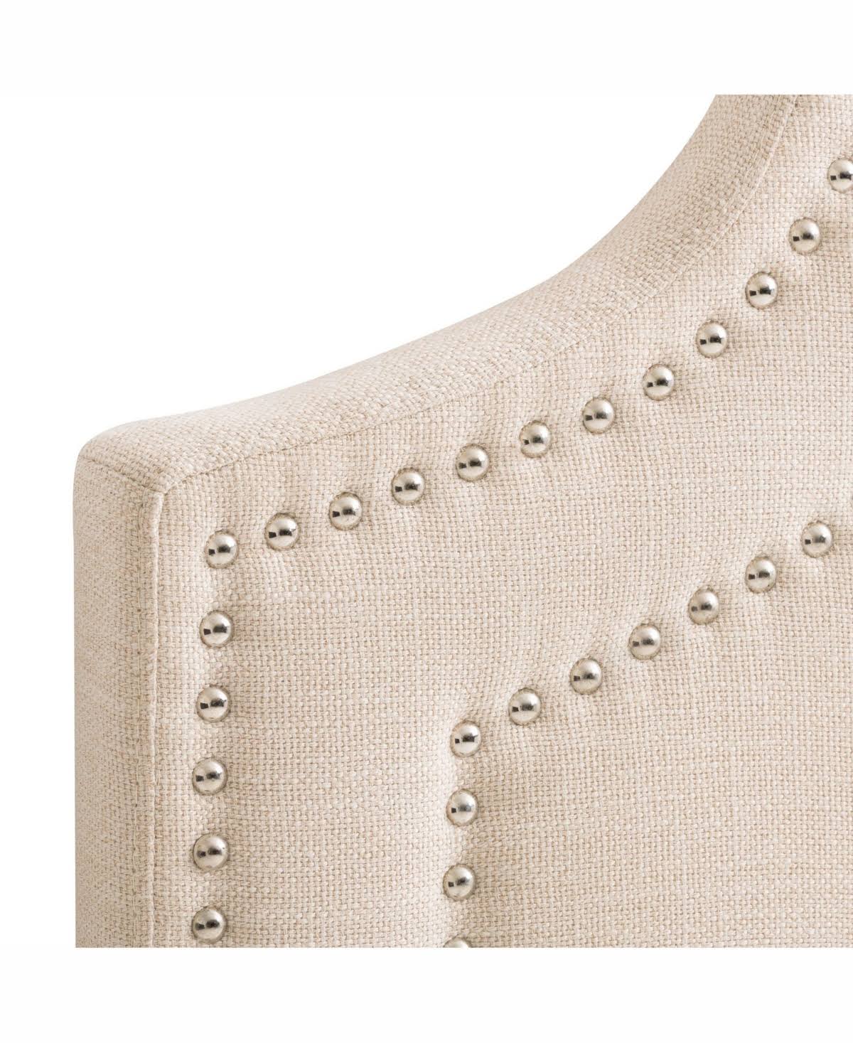 Cream Button Tufted Headboard J615
